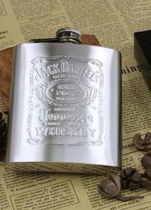 Фляга металева "jack daniels" на 200 мл з лійкою арт. 033485 фото