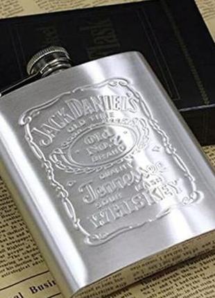 Фляга металлическая "jack daniels" на 200 мл. с лейкой арт. 033481 фото