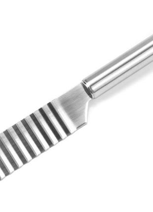 Нож нержавейка для декоративной нарезки овощей