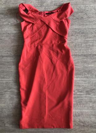 Плаття-футляр кольору фуксії з застібкою на блискавку4 фото