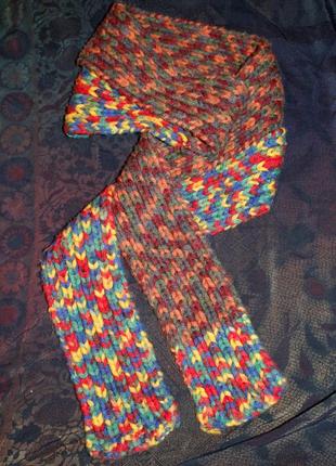 Шарф теплый, handmade, шарф-антистресс