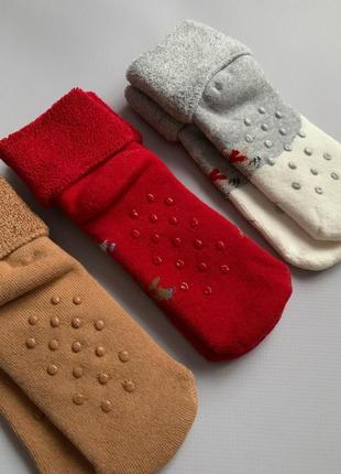 Шкарпетки махрові теплі новорічні5 фото