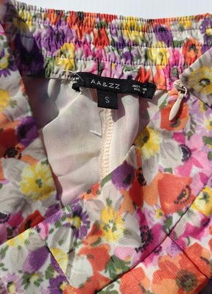 Яскраві літні шифонові штани палацо квітковий принт aa&amp;zz10 фото