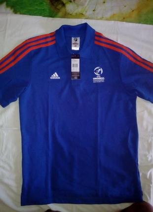 Polo adidas uefa under21 lo aj0204 cиний м оригинал