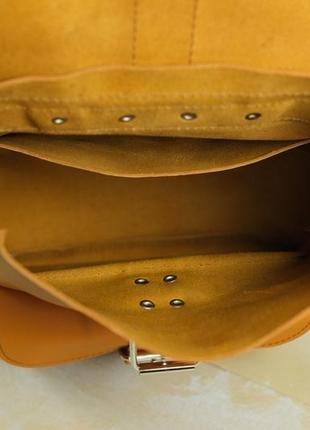 Жіночий шкіряний рюкзак джун, натуральна шкіра grand колір бурштин6 фото