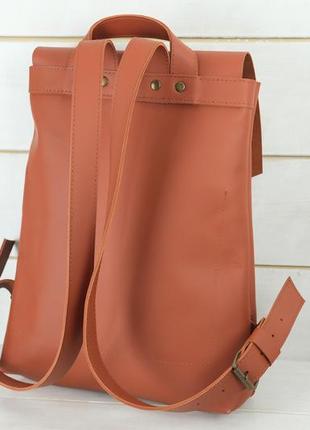 Женский кожаный рюкзак монако, натуральная кожа grand цвет коричневый, оттенок коньяк5 фото