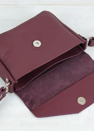 Жіноча шкіряна сумка лілу, натуральна шкіра grand, колір бордо6 фото