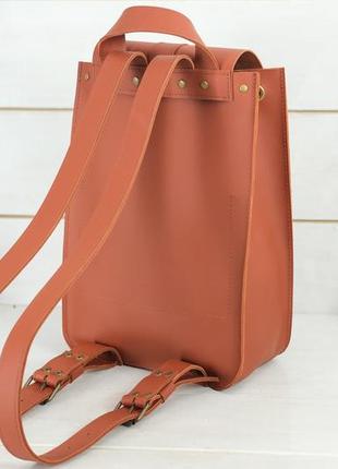 Женский кожаный рюкзак флоренция, натуральная кожа grand цвет коричневый, оттенок коньяк5 фото
