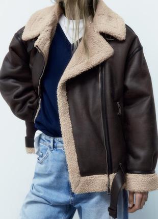 Дубленка zara