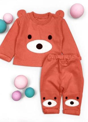 Теплий костюм для малюків з начосом. тёплый костюм для малышей с начосом3 фото