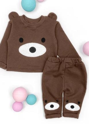 Теплий костюм для малюків з начосом. тёплый костюм для малышей с начосом7 фото