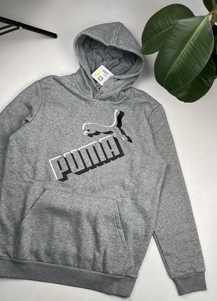 Теплое худи на флисе от puma