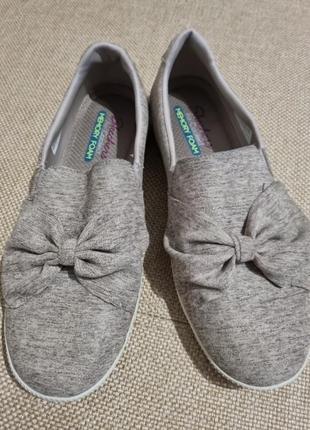 Текстильные мокасины skechers