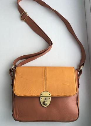 Шкіряна сумка кросс-боді softgrey la redoute кожаная сумка кросс-боди через плечо