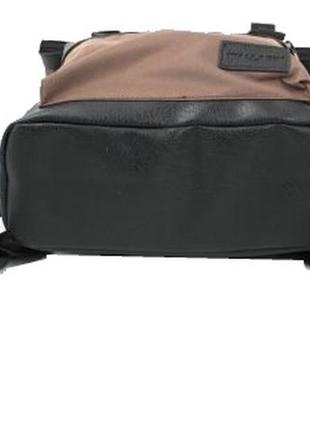 Мужской коричневый стильный эффектный рюкзак люкс качества производство украином2 фото