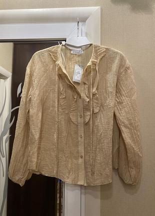 Новая красивая блуза ткань жатка1 фото