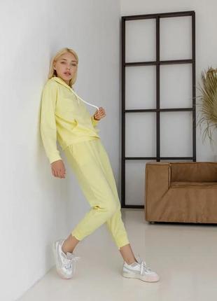 Костюм женский спортивный трикотажный bellise желтый