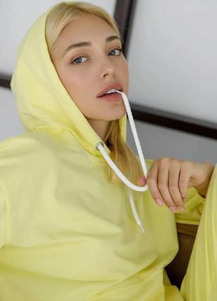 Костюм женский спортивный трикотажный bellise желтый