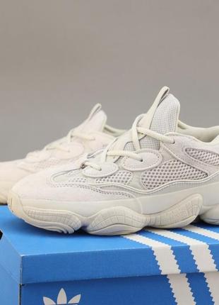 Женские кроссовки adidas yeezy boost 500 beige 36-37-38-39-40-413 фото