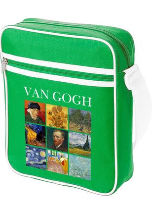 Сумка-мессенджер винсент ван гог картины (vincent van gogh) 92289-2960-kg зеленый