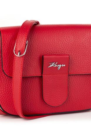 Жіноча шкіряна сумка крос боді karya 5068-46 червона