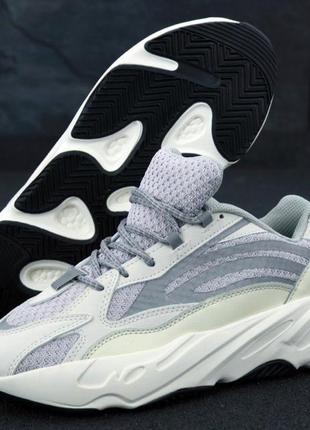 Мужские кроссовки adidas yeezy boost 700 v2 grey white 40-43-442 фото