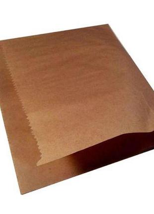 Пакет паперовий "гамбургер" 17 см*16 см коричневий (2000 шт.)