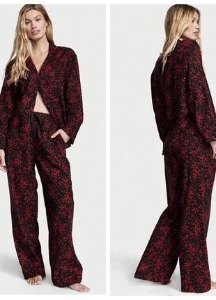 Victoria ́s victorias secret віктория сикрет піжама, костюм для сну flannel long pj set