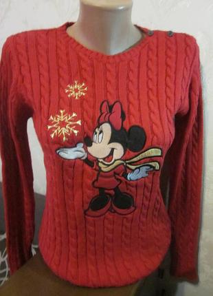 Симпатичный свитерик disney микки маус размер -xs.стан новый