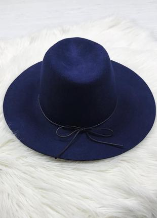 Темно-синяя шерстяная шляпа parfois4 фото