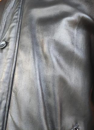 Renato cavalli оригинал классическая кожаная куртка дубленка мех.5 фото