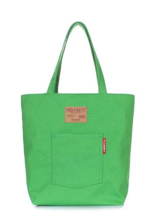 Бавовняна жіноча сумка poolparty arizona зеленая