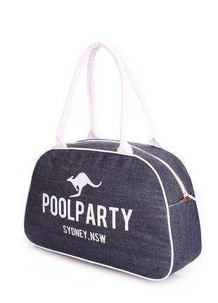 Джинсовая сумка-саквояж poolparty 2