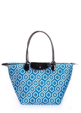Жіноча текстильна сумка poolparty з клапаном синя