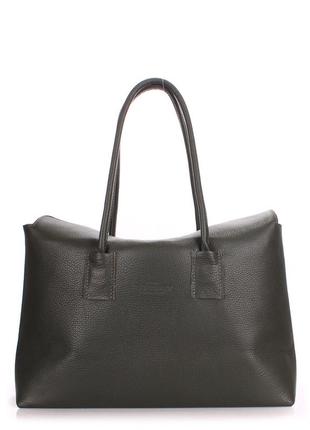 Жіноча шкіряна сумка poolparty sense зелена