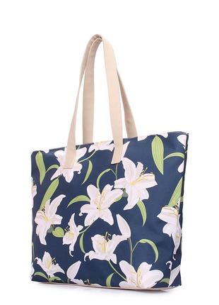 Летняя сумка poolparty flora с лилиями2 фото