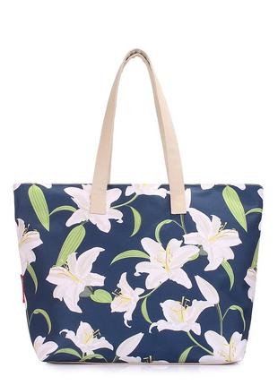 Летняя сумка poolparty flora с лилиями1 фото