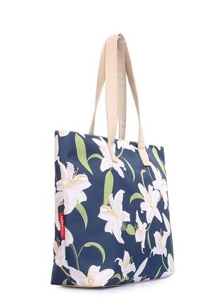 Летняя сумка poolparty flora с лилиями3 фото