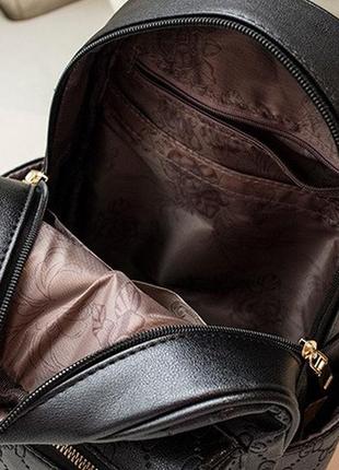 Женский рюкзак в стиле гуччи модный, стильный мини рюкзачок городской эко кожа8 фото