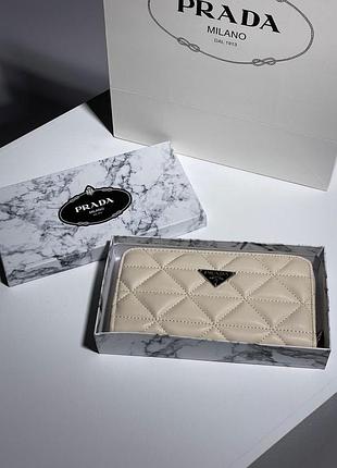 Женский кожаный кошелек prada прада