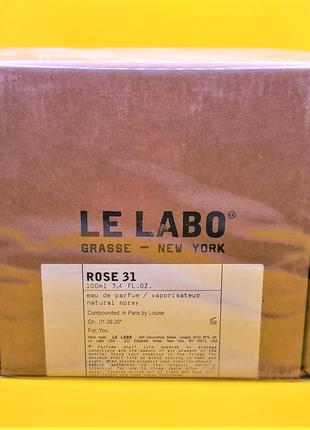 Le labo rose 31 edp 100 мл.
