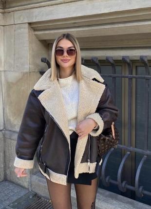 Дубленка zara
