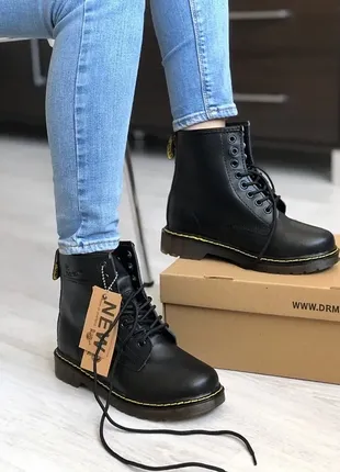 Шкіряні чоботи dr.martens, мартінси, сапоги1 фото