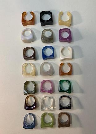 Каблучка з епоксидної смоли трендові кільця кільця з акрілу акрілові кільця2 фото