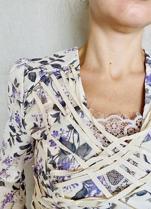 Костюм жіночий кольоровий спідниця в підлогу з мереживом і корсетна кофта топ2 фото