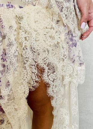 Костюм жіночий кольоровий спідниця в підлогу з мереживом і корсетна кофта топ8 фото