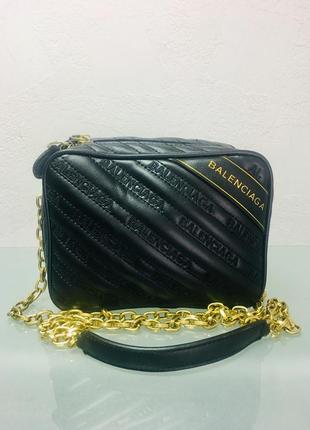 Сумка сумочка камера кожаная женская маленькая черная