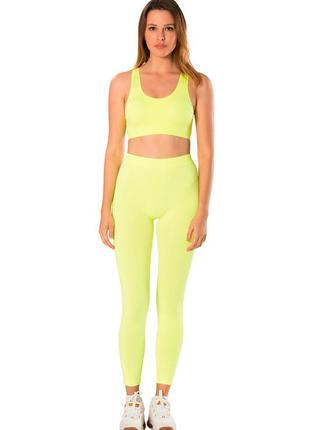 Безшовний спортивний комплект formactive s/m жовтий
