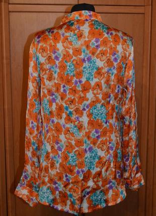 Легкая, красивая блузка, цветочный принт goretti collection, размер: l3 фото