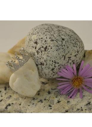 Кольцо корона из серебра2 фото